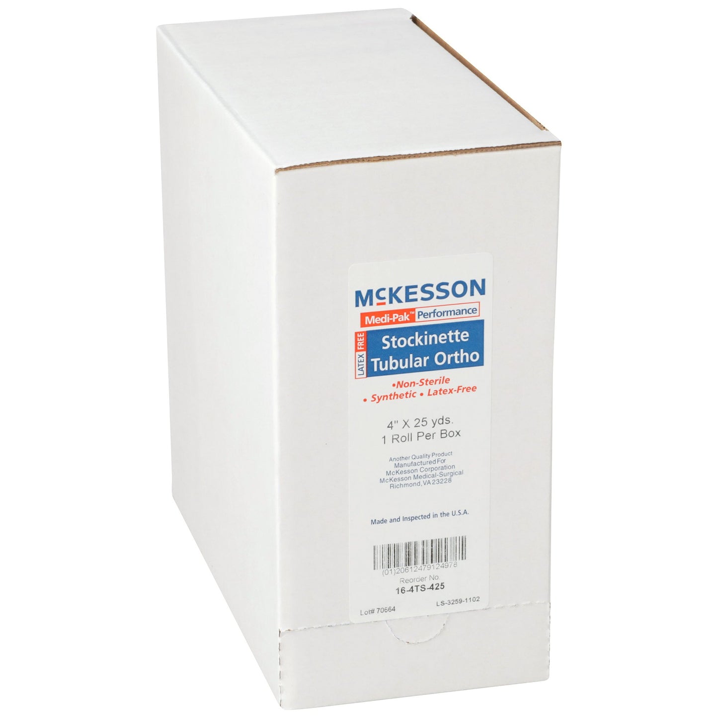 STOCKINETTE, TUBE POLY 4"X25YD(10RL/CS)