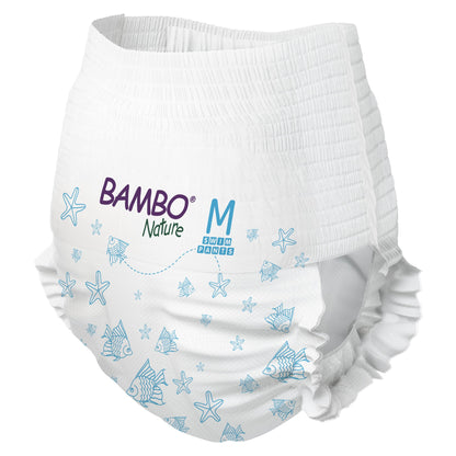 PANT, SWIM BAMBO NATURE DISP PED MED 26+LB (12/PK 10PK/CS)