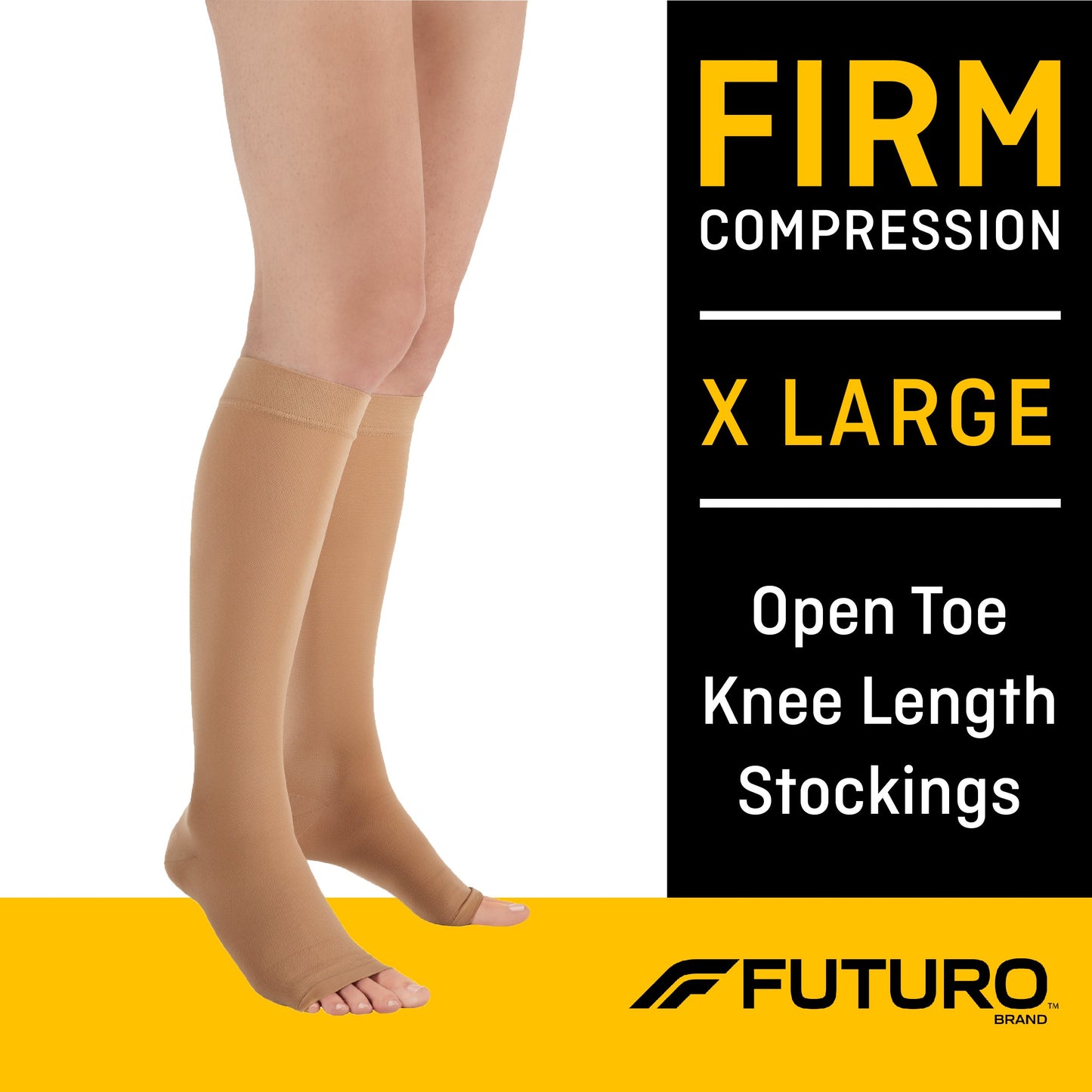 STOCKING, KNEE OPEN-TOE UNIV BGE XLG (12/CS)