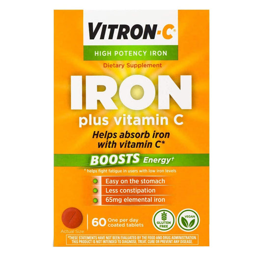 VITRON-C IRON+C, TAB 200-125MG(60/BT)