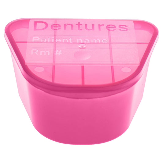 CUP, DENTURE HINGED LID PNK (200/CS)