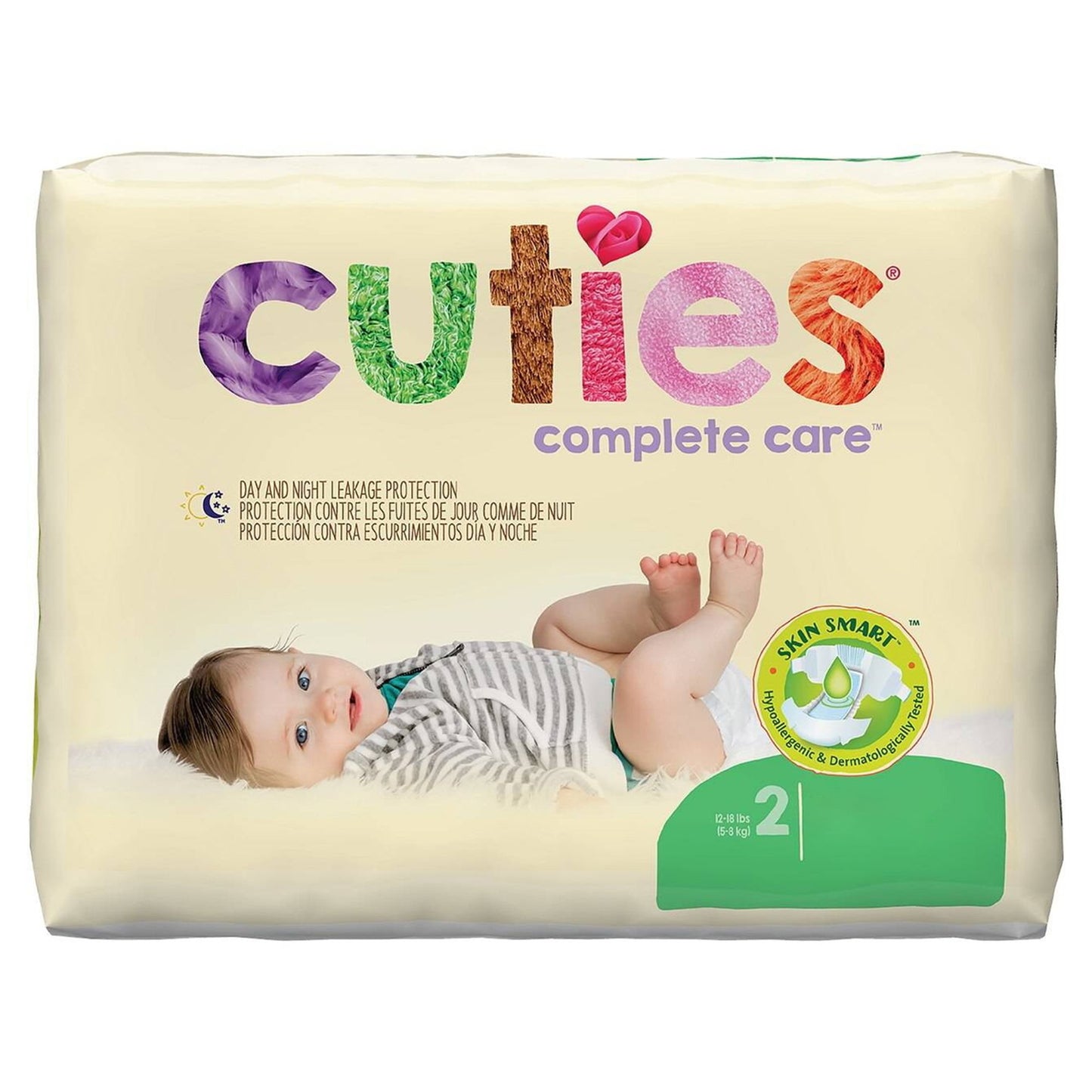 DIAPER, BABY CUTIES PREVAIL 12-18LBS SZ2 (25/PK 8PK/CS)