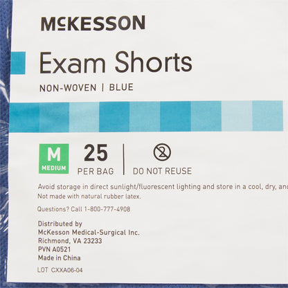 SHORTS, EXAM ORTHO BLU MED 28"-35" (25/BG 4BG/CS)