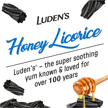 LUDENS THROAT, LOZ HONEY LICORICE (30/BG)