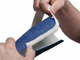 EDGER, FLEECE ADH DELTA TERRY 1 1/4"X15YDS BLU