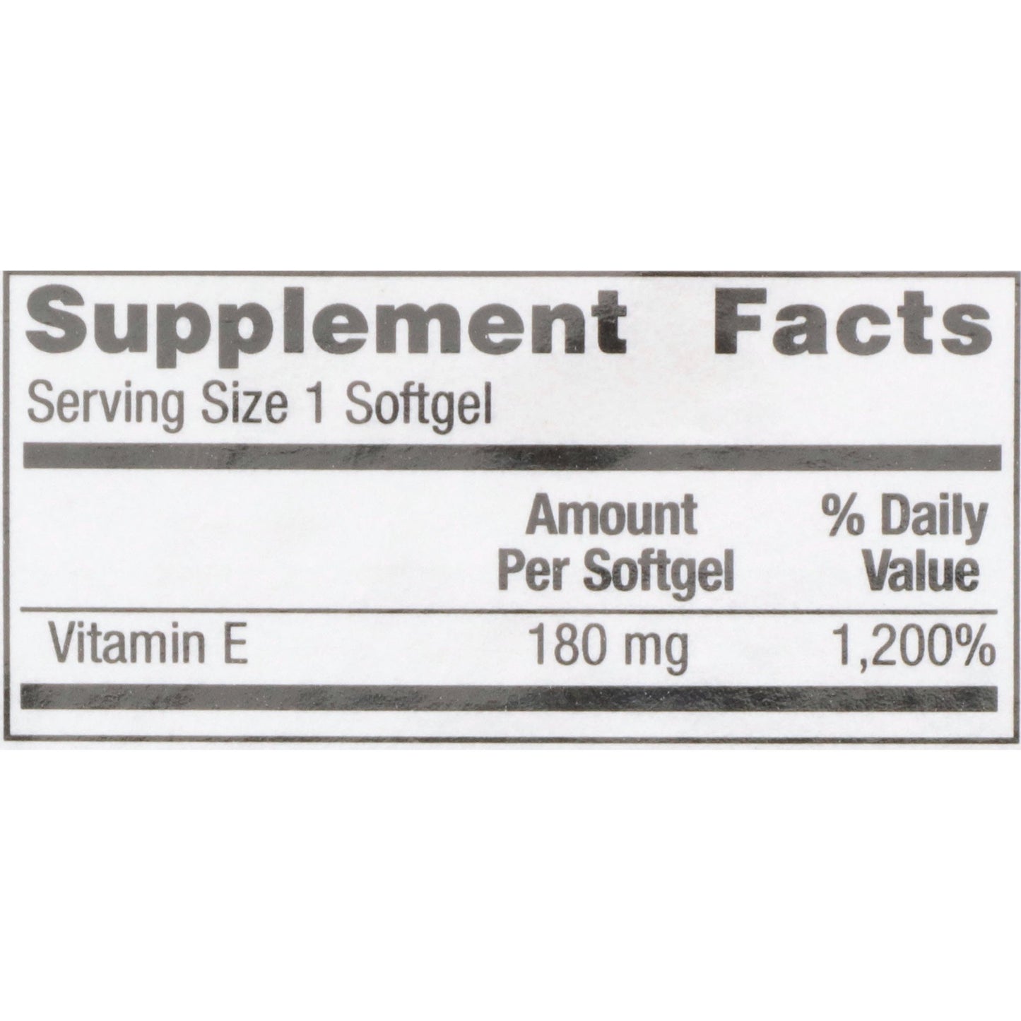 VIT E, SFT GEL 400IU (100/BT 12/CS)