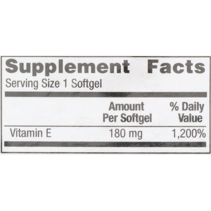 VIT E, SFT GEL 400IU (100/BT 12/CS)