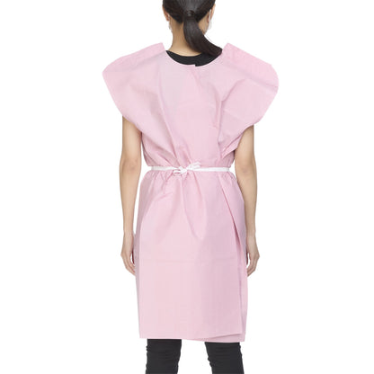 GOWN, EXAM T/P/T F/B OPN MAUVE30X42 (50/CS)
