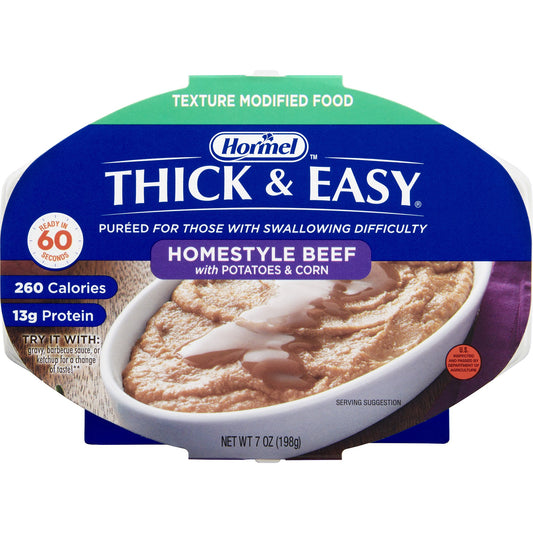 THICK&EASY, PUREE BEEF W/POTATOES/CORN (7/CS) DMNDCR