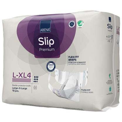 BRIEF, INCONT SLIP FLEX FIT PREM L4-XL4 LG/XLG (18/PK 4PK/CS
