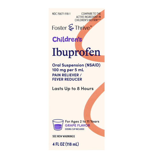 IBUPROFEN, SUSPN ORAL FT CHLD GRAPE 4OZ