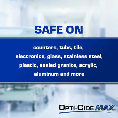 WIPE, DISINFECTANT OPTI-CIDE MAX 6"X6 3/4" (160/CT 12CT/CS)