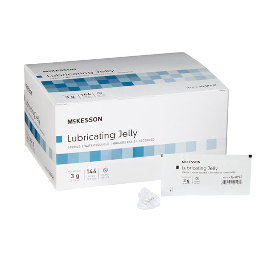 LUBRICATING JELLY, STR FOIL PKT 3GRAM (144/BX 6BX/CS)