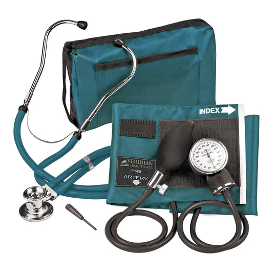 PRO KIT, SPHYGMOMANOMETER STERLING W/CASE TEAL (20/CS)