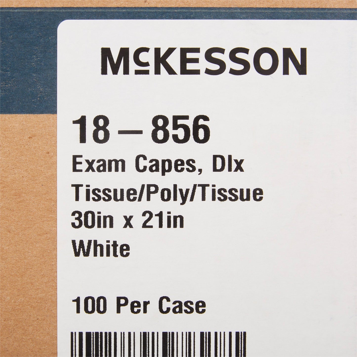 CAPE, EXAM T/P/T F/B OPN WHT 30X21 (100/CS)