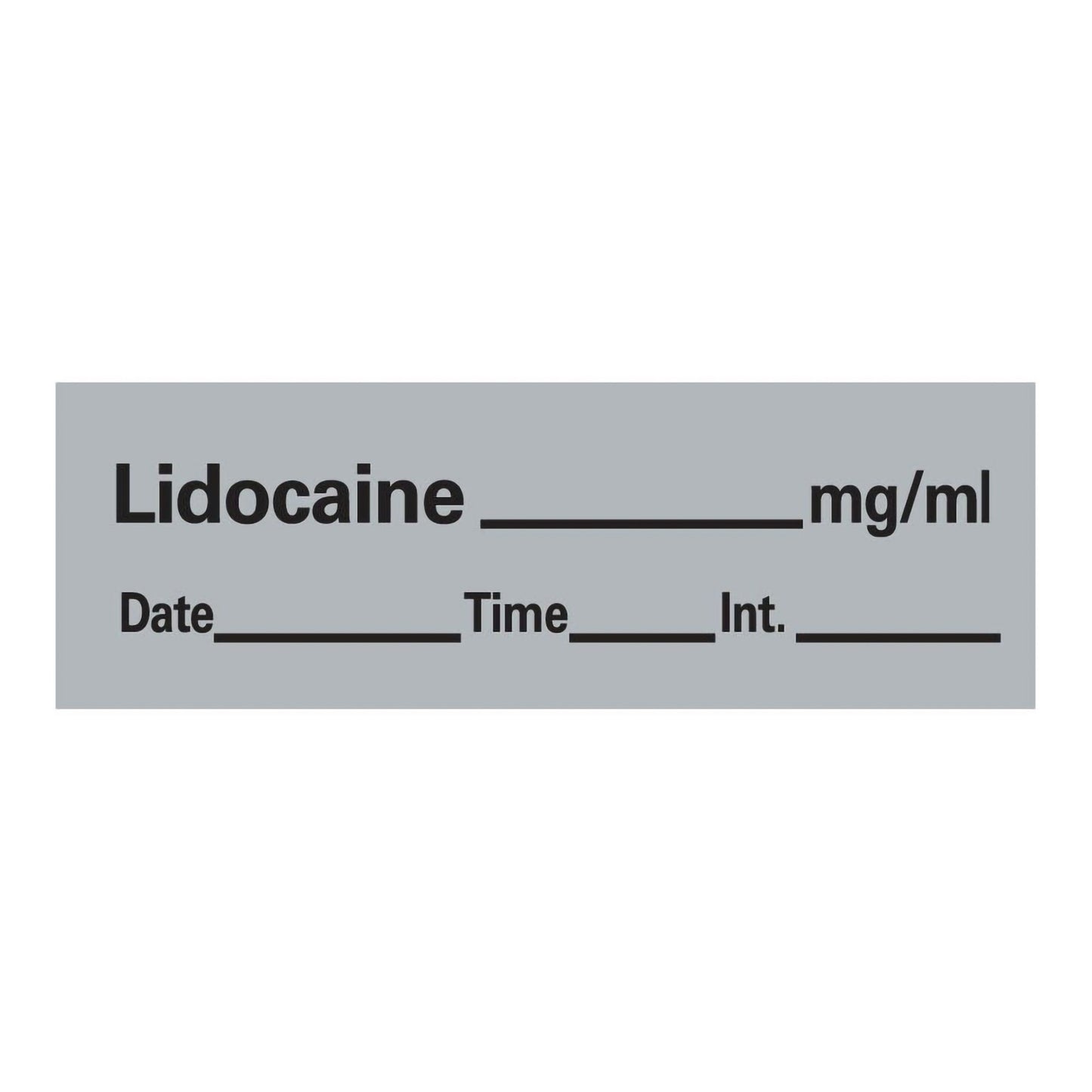 LABEL, LIDOCAINE GRY (333/RL) PROFTP