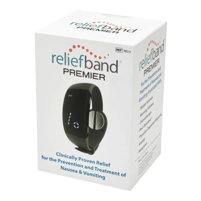 WRISTBAND, ANTI-NAUSEA RELIEFBAND PREM CHARCOAL (24/CS)