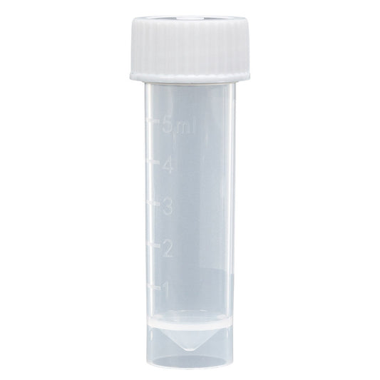 TUBE, TRANS CENTRIFUGE 5ML W/SCREW CAP (1000CS)