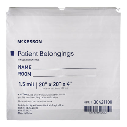 BAG, PAT DRWSTRNG 20X20X4 WHT (250/CS)