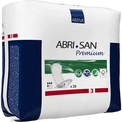 PAD, INCONT ABRI-SAN PREM #3 500ML 6X13" (28/BG 7BG/CS)