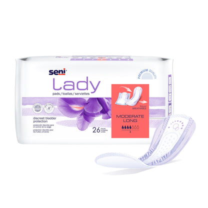 PAD, SENI LADY MODERATE LONG (26/PK 6PK/CS)