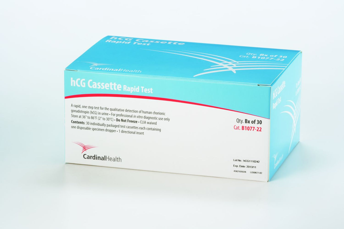 TEST KIT, URINE SPHCG CASSETTERAPID (30/BX)