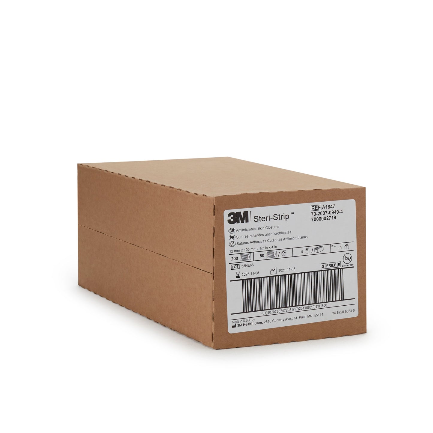 CLOSURE, STRI-STP IOD 1/2"X4" 6S (50PK/BX EA=PK)