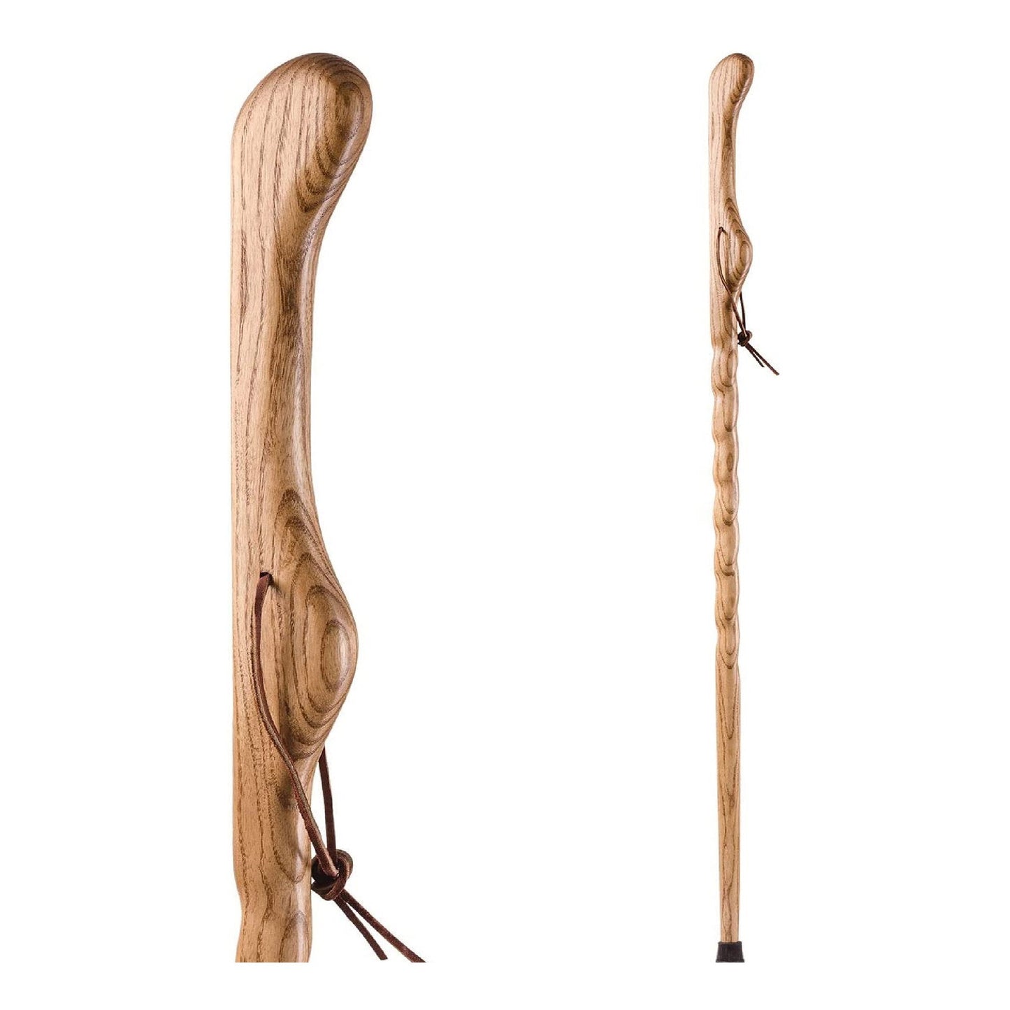 STICK, WALKING WOOD BRAZOS 58 TWIST OAK HITCHHIKER TAN 58"