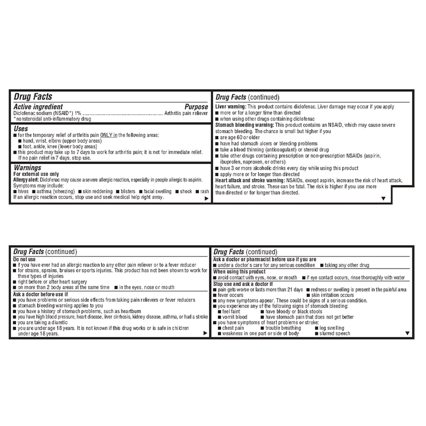 DICLOFENAC SODIUM, GEL TOPICAL1% 100GM (24/CS)