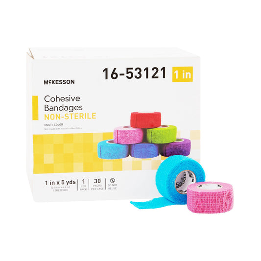 BANDAGE, COHESIVE N/S LF COLORPAK 1" (30/CS)