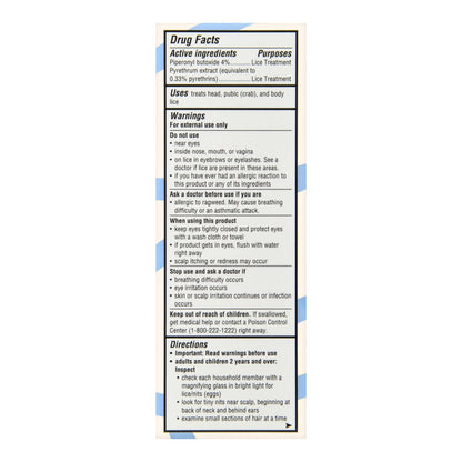 LICE TRTMT, SHAMPOO FT 4-0.33%4OZ