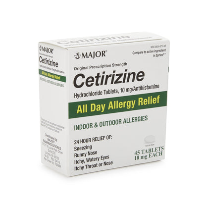 CETIRIZINE HCL, TAB 10MG (45/BT)