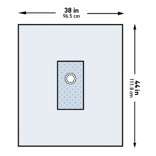 DRAPE, SURGICAL ANGIO BRACHIALSTR 38"X44" (32/CS)