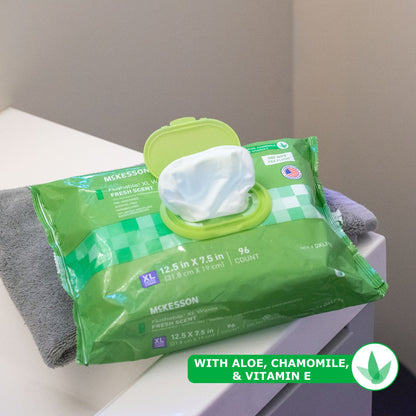 WIPE, WET FLUSHABLE XL SCENTEDSFT PK W/LID (96/PK 6PK/CS)