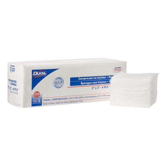 SPONGE, GAUZE N/WVN 3"X3" (200/BG)