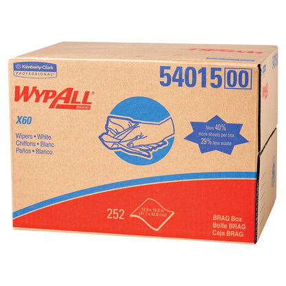 WIPER, WYPALL X60 CLOTHS (252/CS)