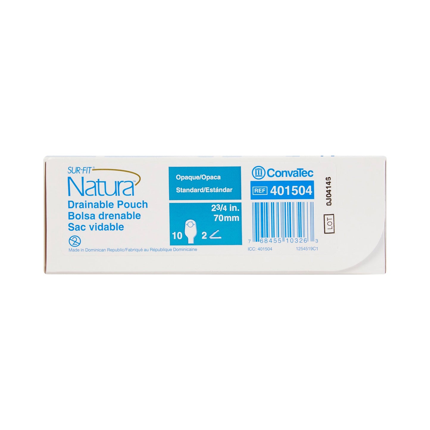 POUCH, DRN 12" OPAQUE OPN 2 3/4" (10/BX)