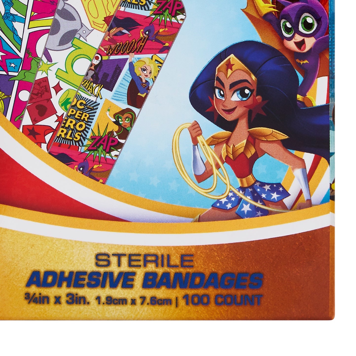 BANDAGE, ADH SUPER HERO GIRLS 3/4X3" (100/BX 12BX/CS)