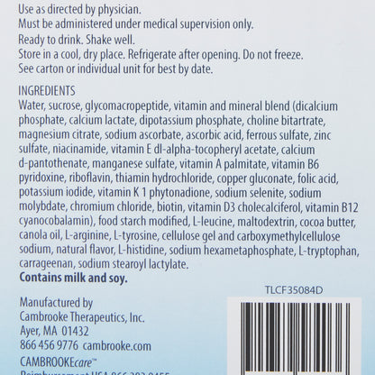 SUPPLEMENT, ORAL GLYTACTIN RTDORIG 15GM (30/CS)