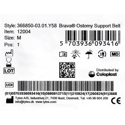 BELT, OSTOMY BRAVA SUPPORT MED(1/BX)