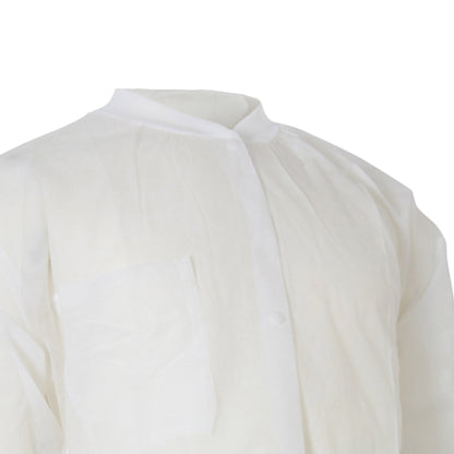 COAT, LAB KNITCUFF LF WHT LG/XLG (10/BG 3BG/CS)