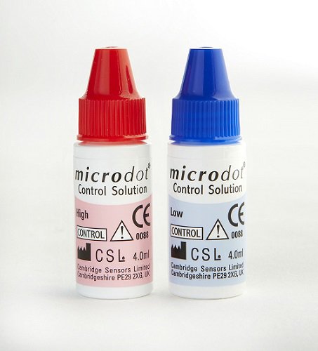 SOLUTION, CONTROL GLUCOSE MICRODO T HI/LO 4ML (1/BX)