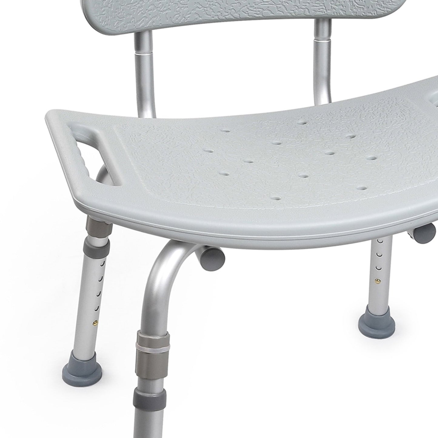 BENCH, BATH W/BCK ADJ ALUM FRAME 300LBS (4/CS)