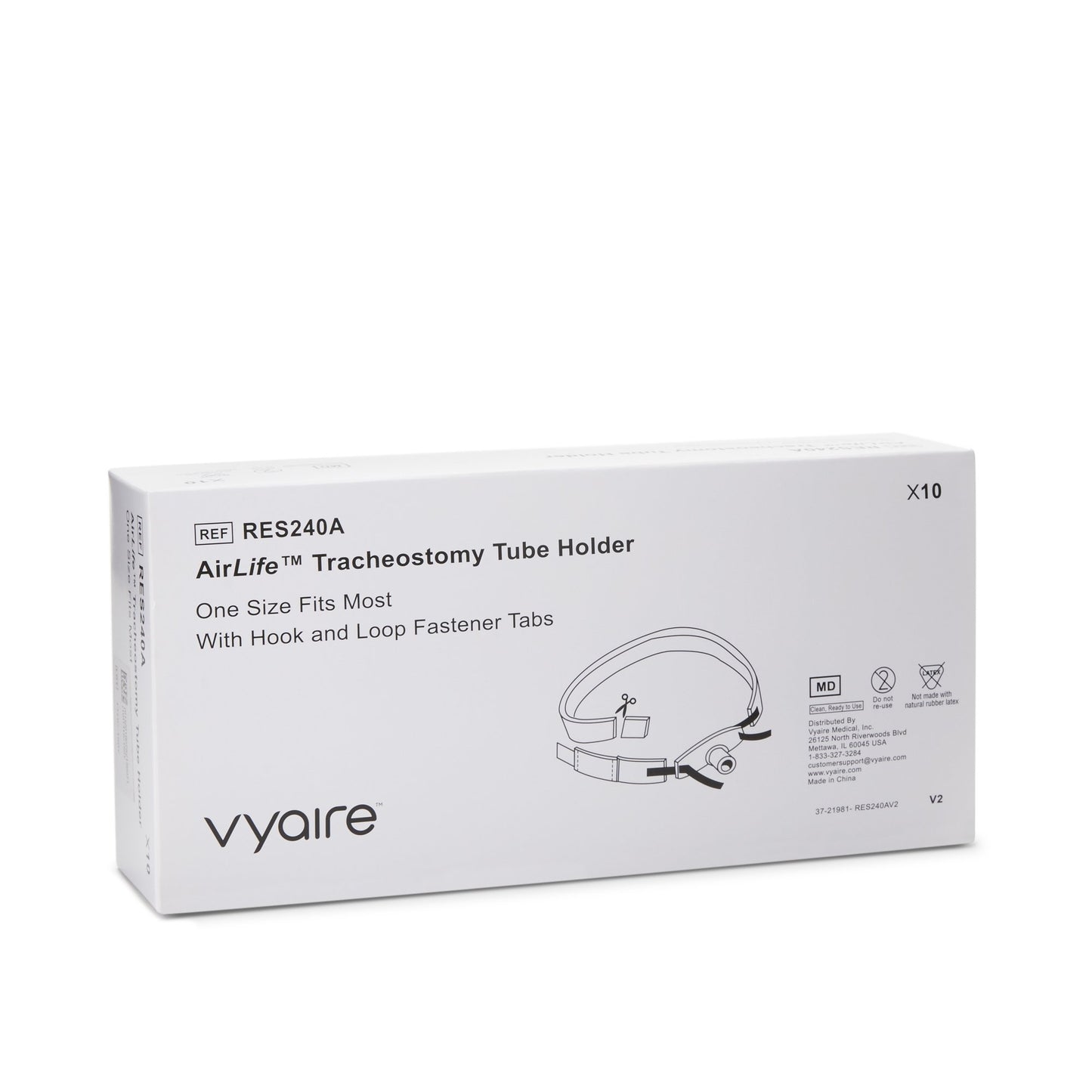 HOLDER, TRACH TUBE ADLT (10/BX10BX/CS)