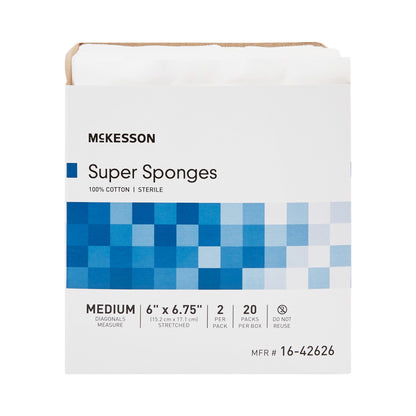SPONGE, SUPR 6"X6 3/4" MED STRLF (2/PK 20P