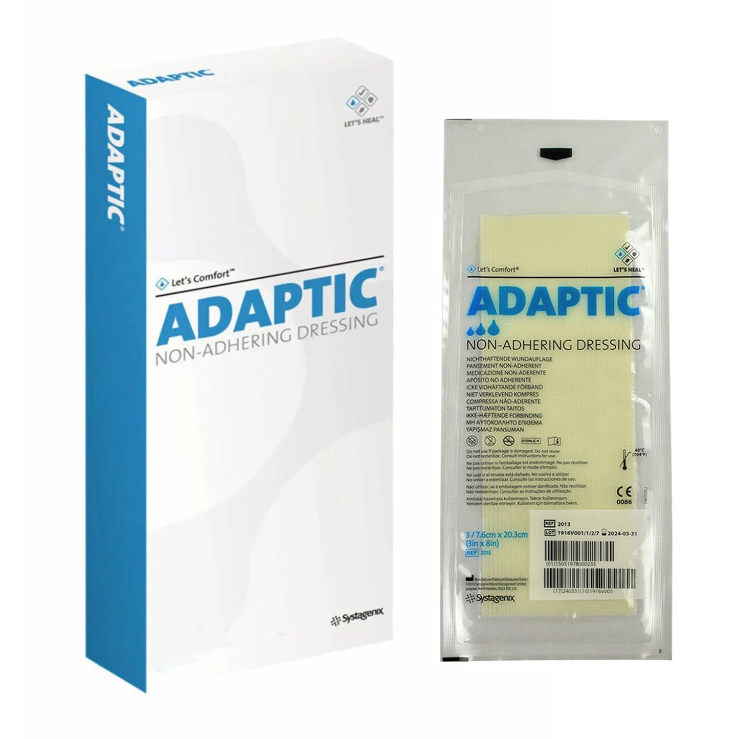 DRESSING, ADAPTIC 3"X8" (3/PK 36PK/BX 6BX/CS) SYSTGX