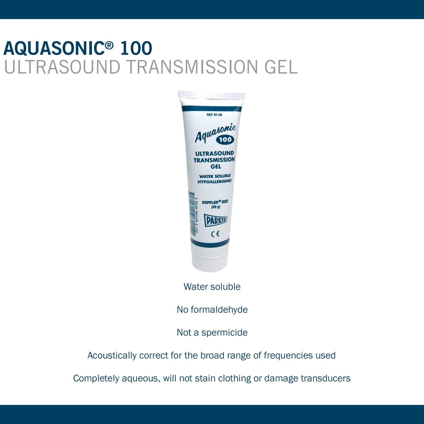 GEL, ULTRASOUND AQUASONIC 60GM(12/BX 12BX/CS)