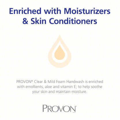 HANDWASH, FOAM PROVON CLR&MILD1250ML (3/CS)