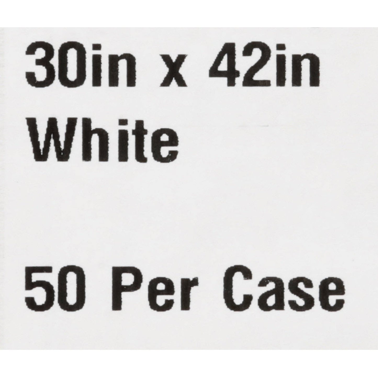 GOWN, EXAM T/P/T ECON WHT 30X42 (50/CS)