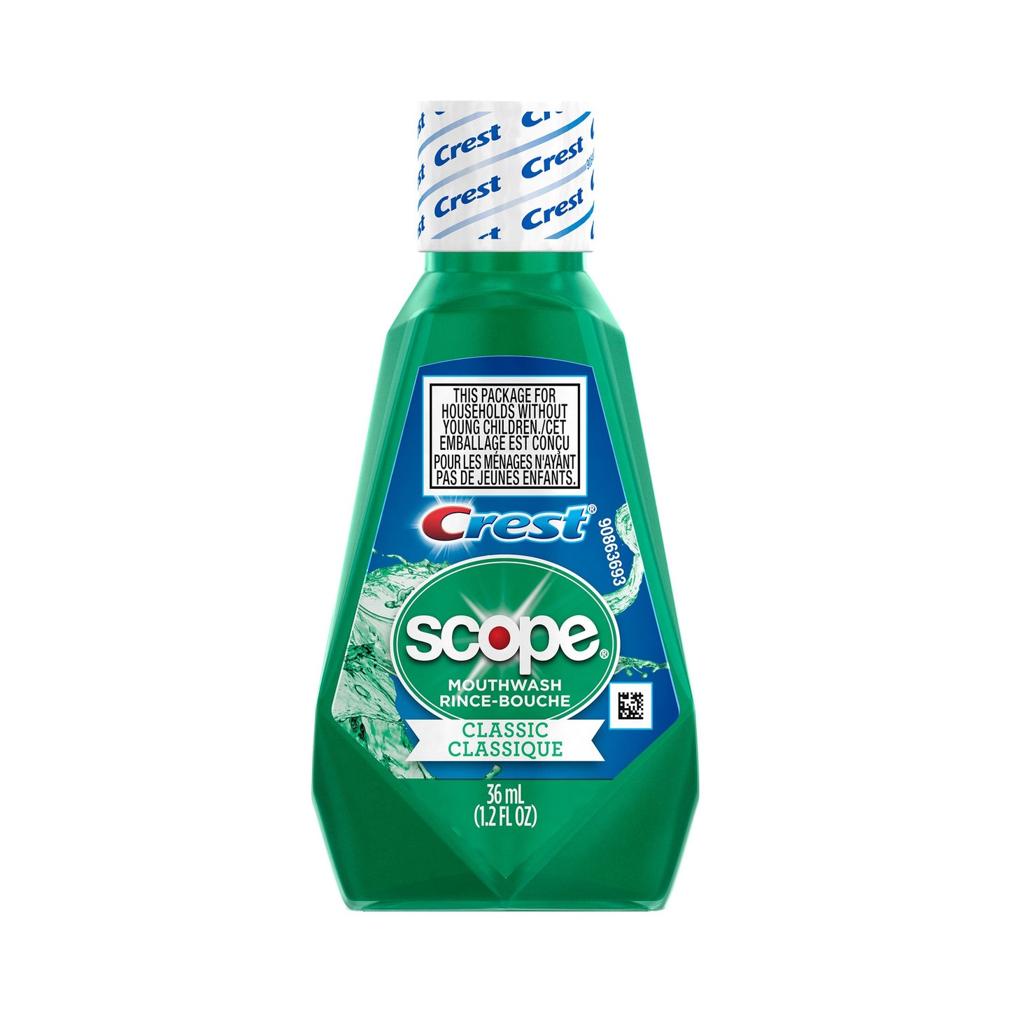 MOUTHWASH, SCOPE 1.2OZ CLASSICPRO RINSE MINT (180/CS)